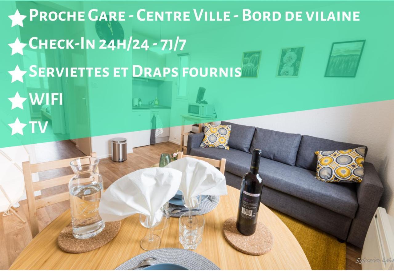 Appartement T2 - Proche Gare - Bord De Vilaine Rennes Luaran gambar